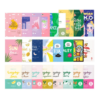 FaceTory Sheet Mask Collections (Value $50+)