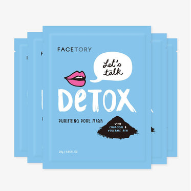 Let's Talk Detox Charcoal Sheet Mask - Purifying