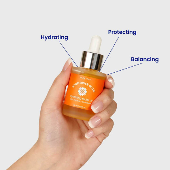 Sunflower Glow Hydrating Facial Oil with Jojoba Oil