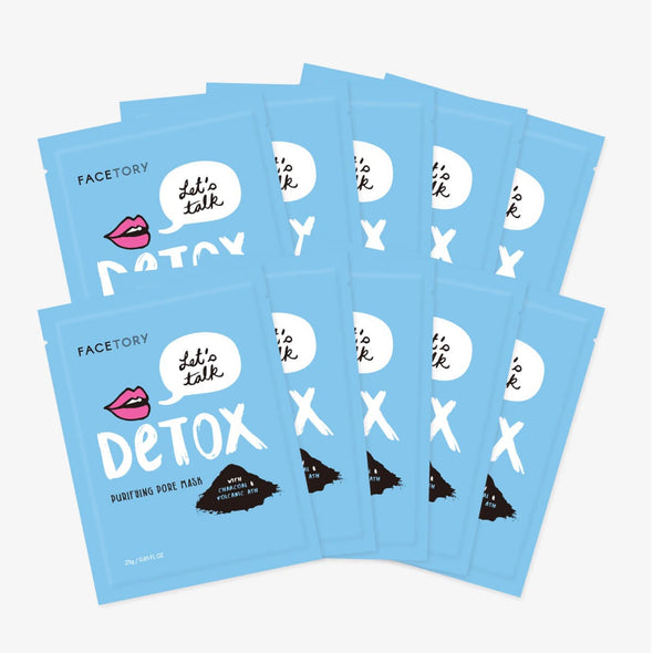 Let's Talk Detox Charcoal Sheet Mask - Purifying