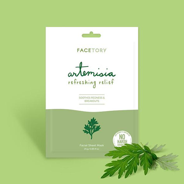 FaceTory Artemisia Refreshing Relief Facial Sheet Mask Sheet Mask FaceTory 