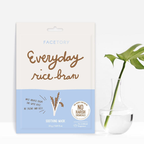 FaceTory Everyday Rice Bran Soothing Mask - No Harsh Chemicals Sheet Mask FaceTory 