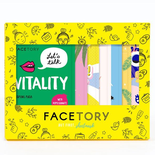 FaceTory Glowing Gift Set of 7 Sheet Masks Sheet Mask FaceTory 