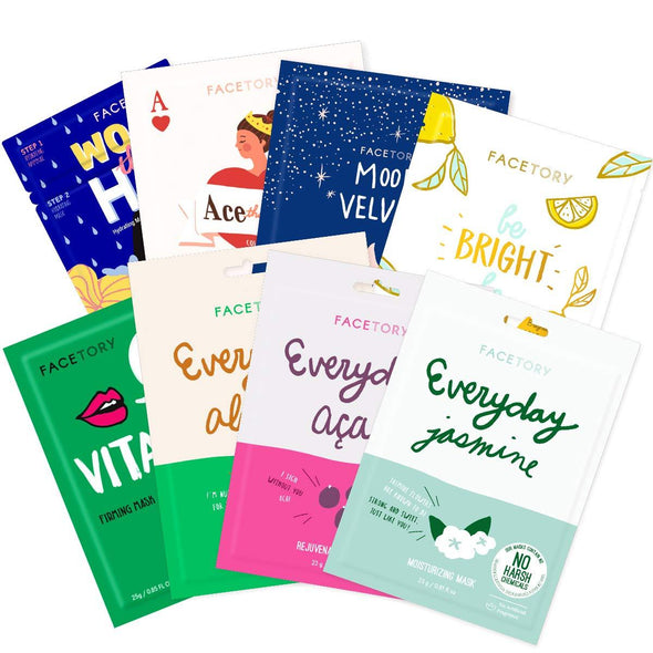 FaceTory Skin Type Sheet Mask Collection (Pack of 8) Sheet Mask FaceTory Dry 