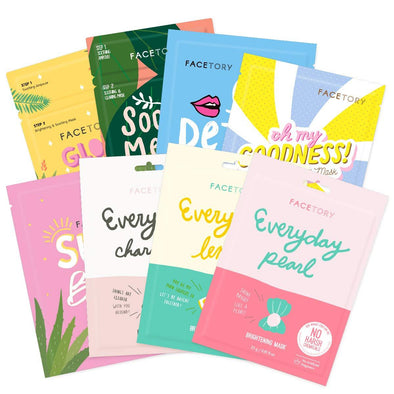 FaceTory Skin Type Sheet Mask Collection (Pack of 8) Sheet Mask FaceTory Oily 