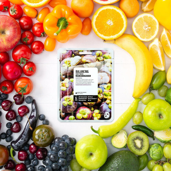 Farm Skin Superfood Salad for Skin Balancing Sheet Mask - Mangosteen Sheet Mask Farm Skin 