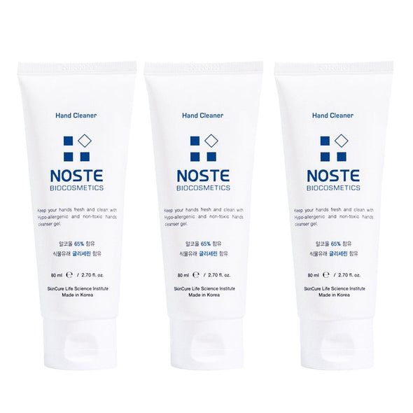Noste Hand Cleaner - Hand Sanitizer (80ml) Hand Care NOSTE Biocosmetics Pack of 3 