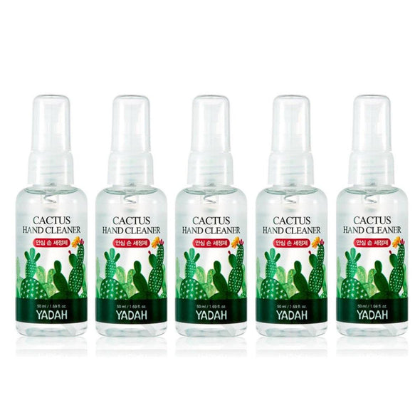 YADAH Cactus Hand Cleaner (50ml)- Hand Sanitizing Mist Hand Care Yadah Pack of 5 